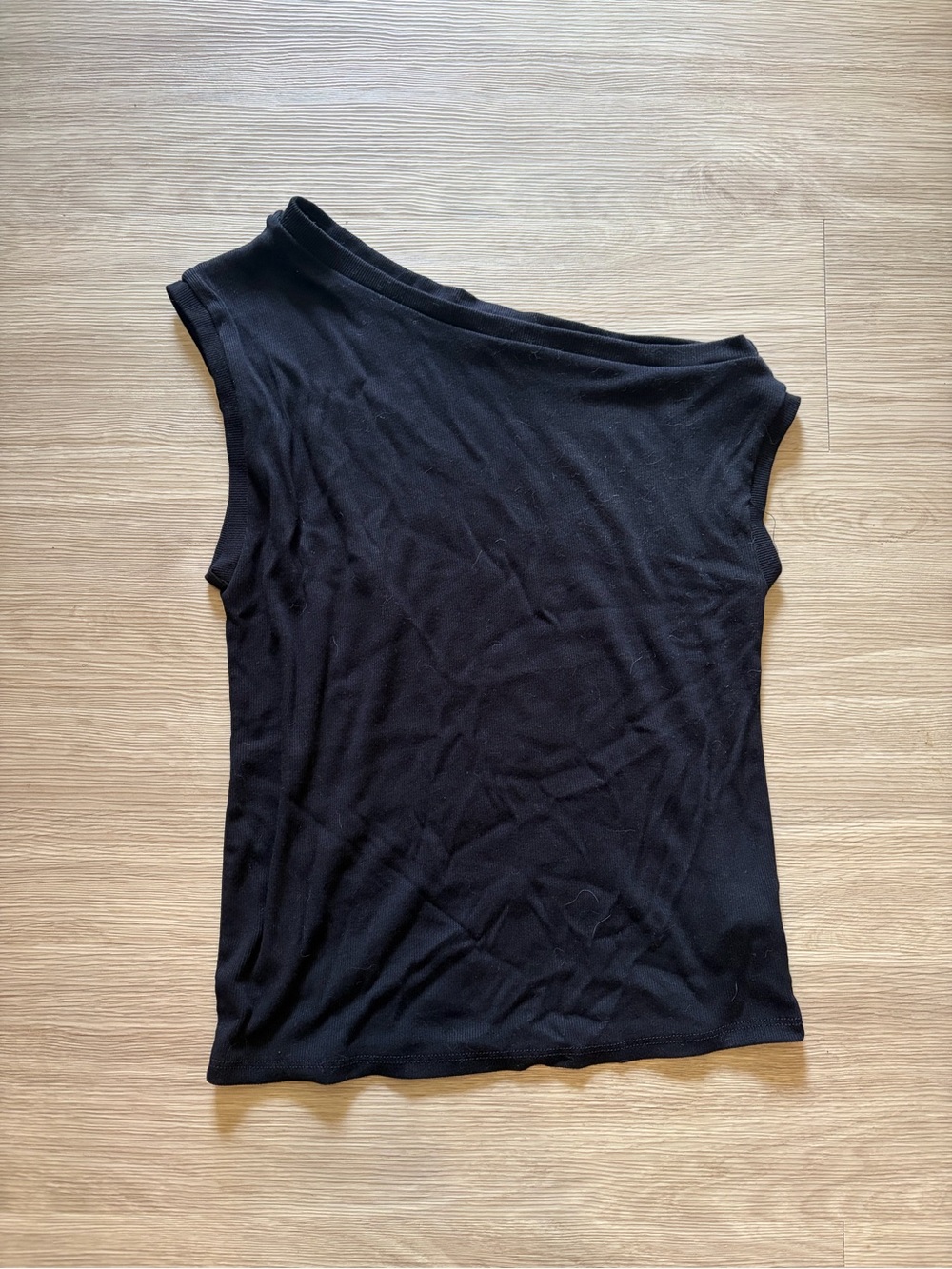 Black One-shoulder off the shoulder Women’s Top